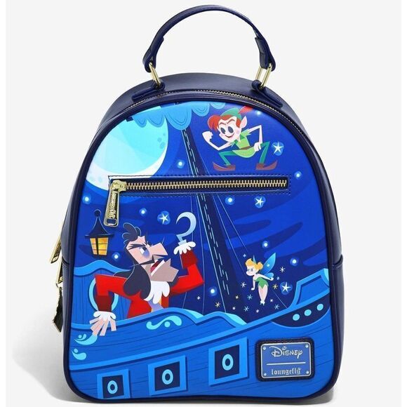 Loungefly Disney Peter Pan Jolly Roger Mini Backpack - Picture 1 of 1